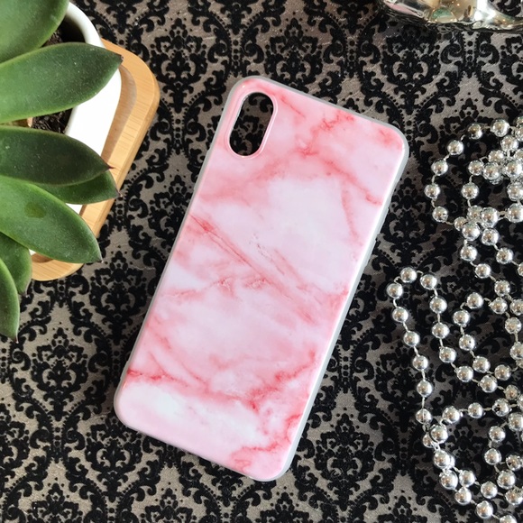 Accessories - Pink Marble iPhone X XS Case Great Protection